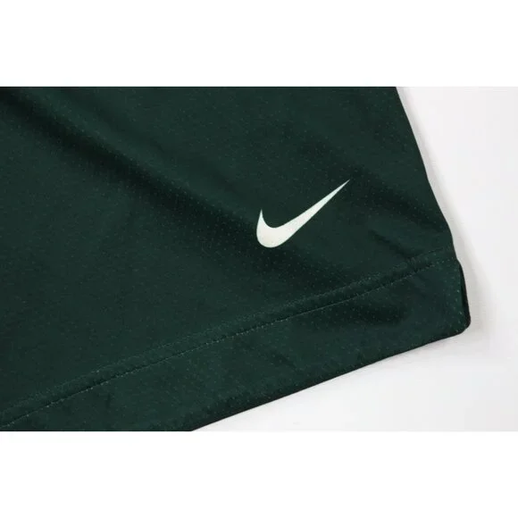 Nike Mens L Team Issued Michigan State University Basketball Shorts Green USA